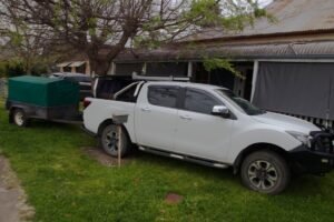 Photo of the Chuck Wagon packed and ready to roll.