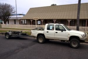 Photo of the recovery vehicle for the ride